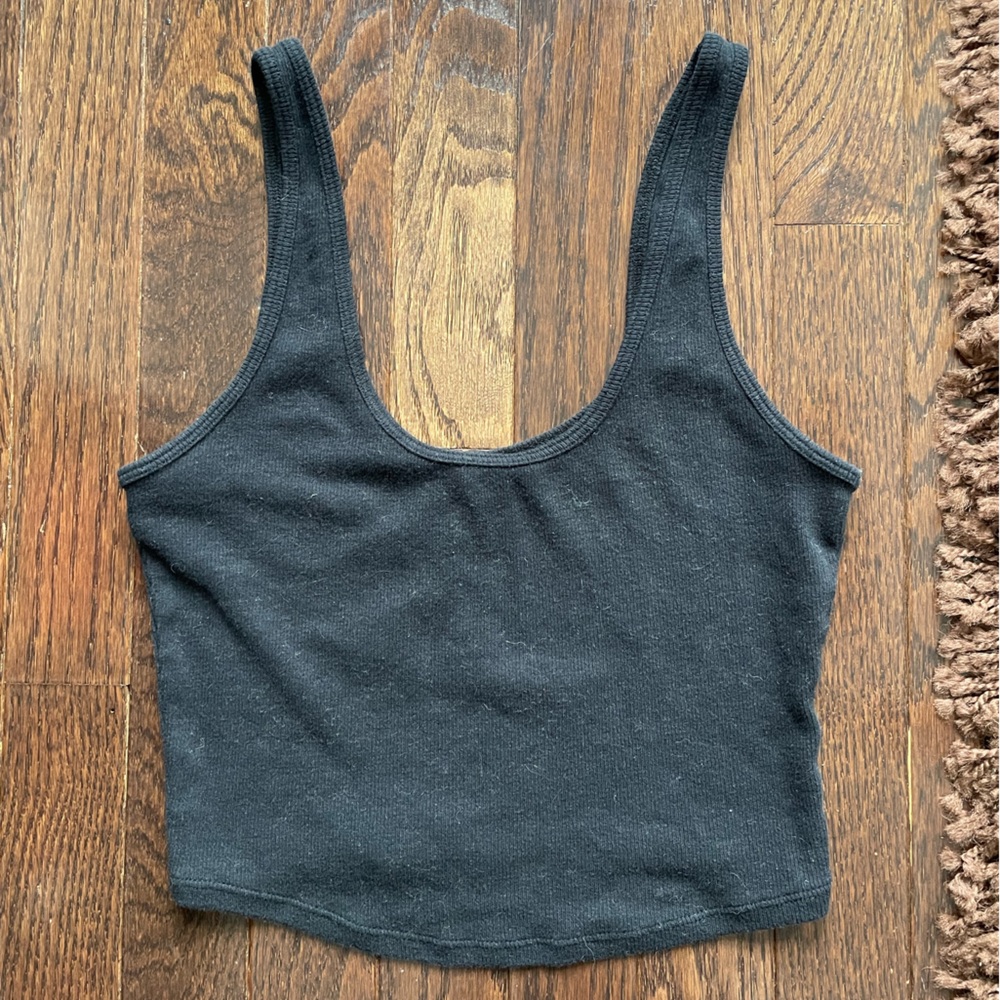 Black tank top